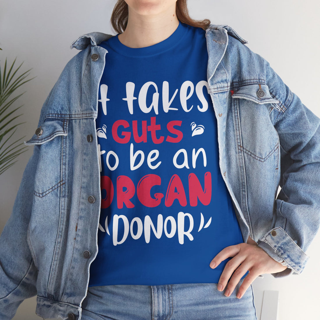 It Take Guts To Be An Organ Donor Unisex Heavy Cotton Tee