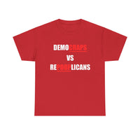 Democraps VS Repooplican Unisex Heavy Cotton Tee