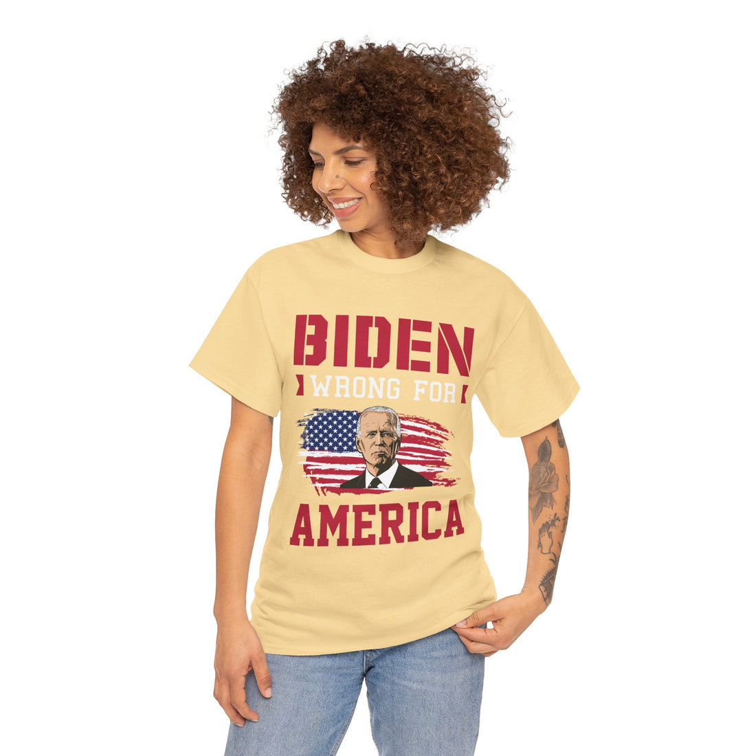 Biden Wrong for America Unisex Heavy Cotton Tee