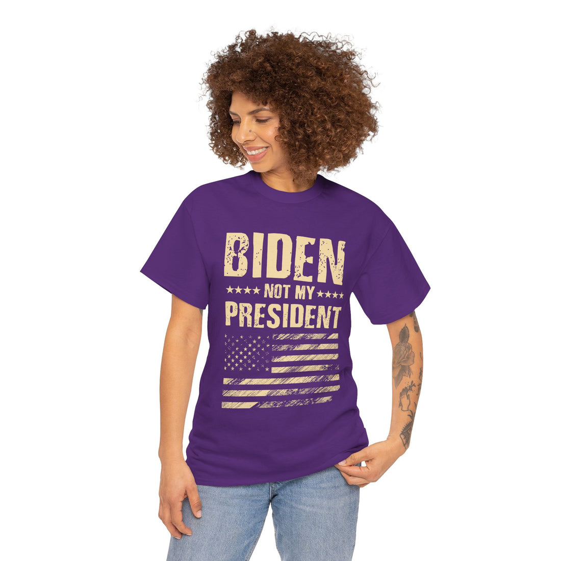 Biden Not My President Unisex Heavy Cotton Tee