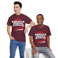 Keep America Safe From Democrats Unisex Heavy Cotton Tee