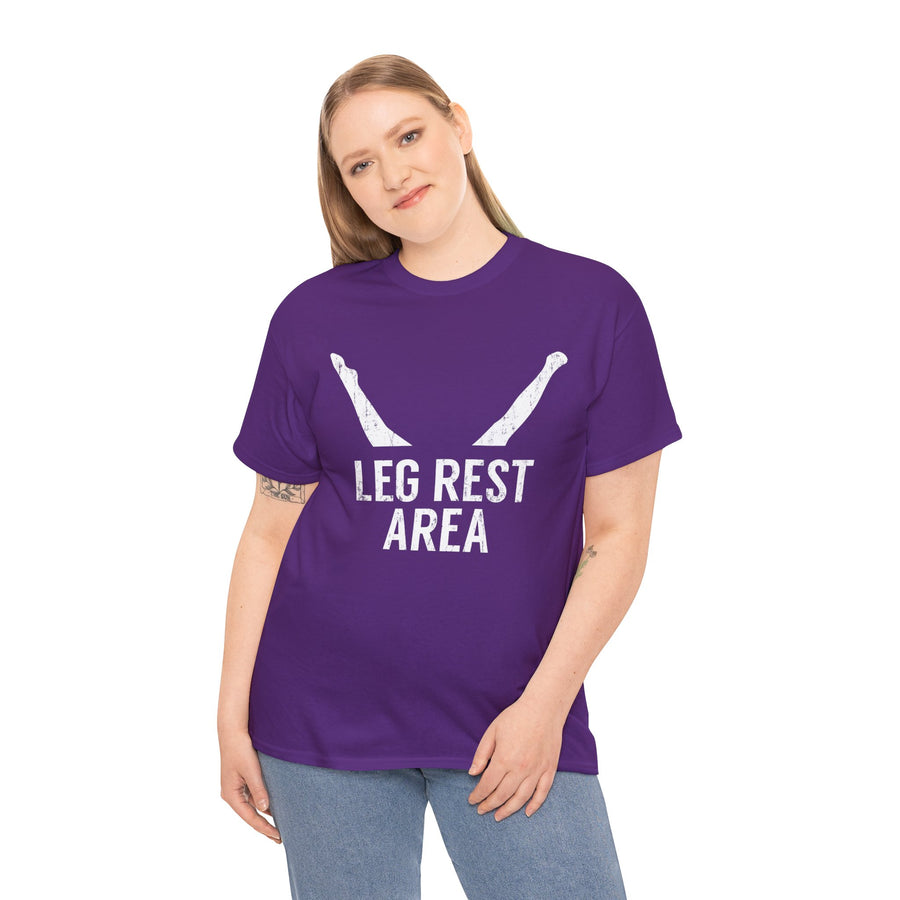 Leg Rest Area Unisex Heavy Cotton Tee