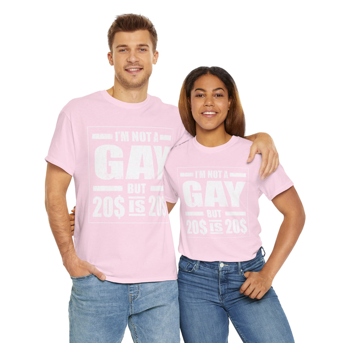 I'M Not Gay But Is 20 20 Unisex Heavy Cotton Tee