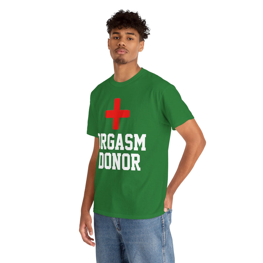 Orgasm Donor Unisex Heavy Cotton Tee