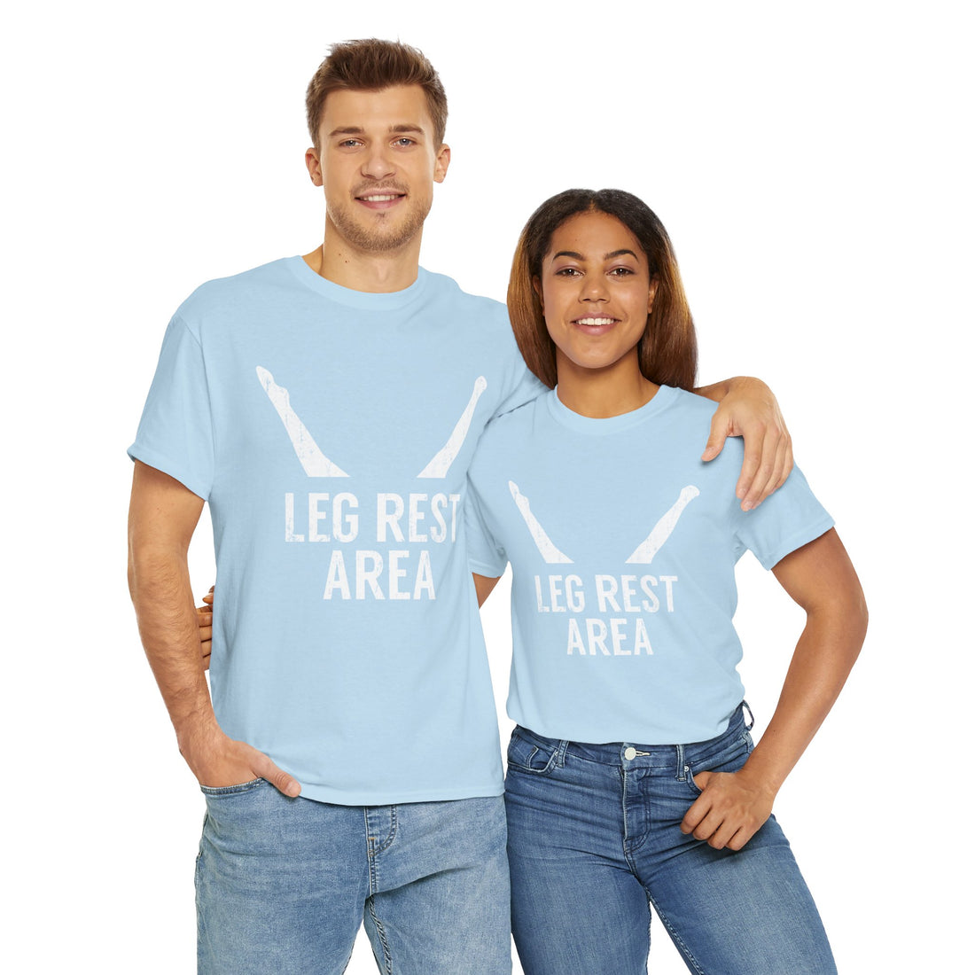 Leg Rest Area Unisex Heavy Cotton Tee