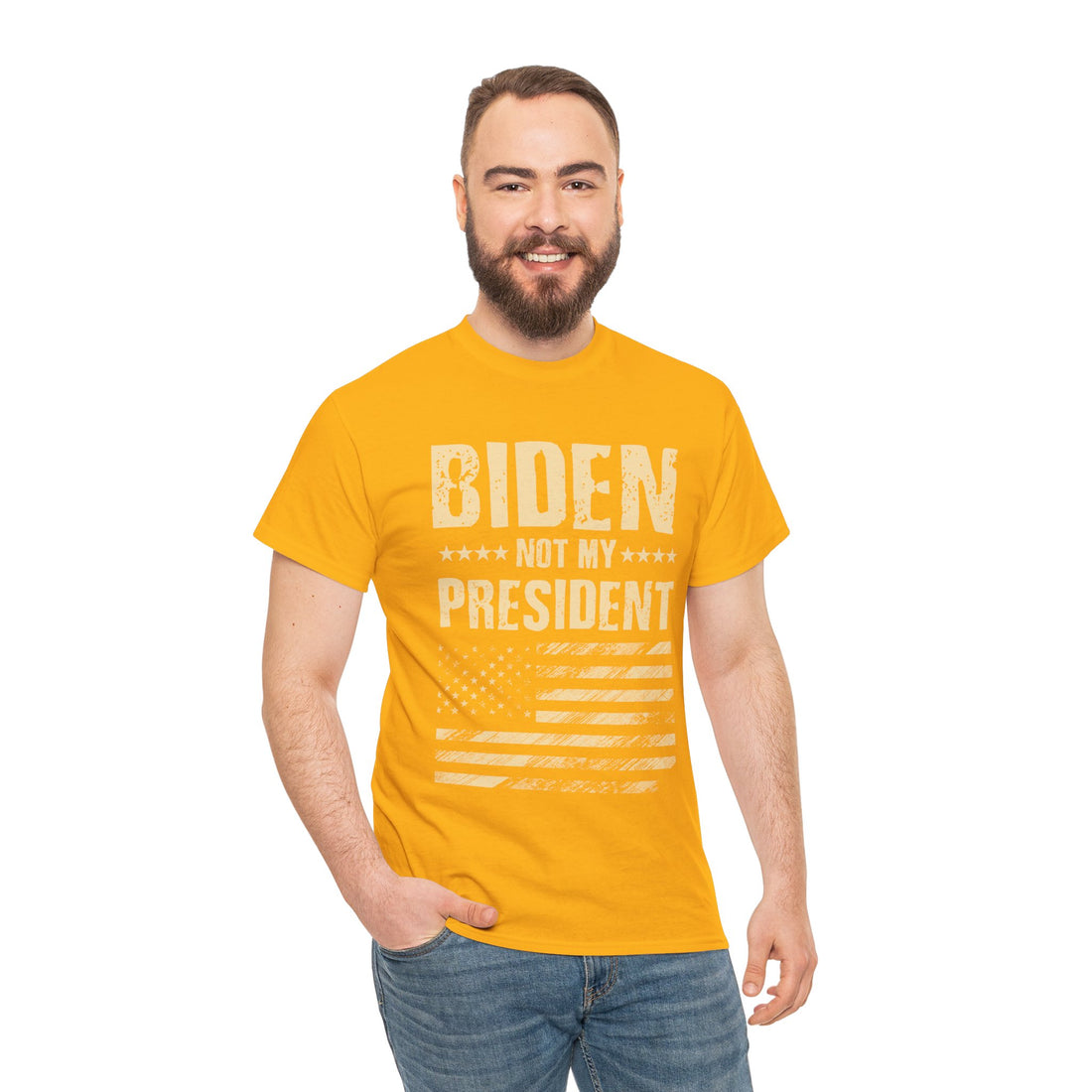 Biden Not My President Unisex Heavy Cotton Tee