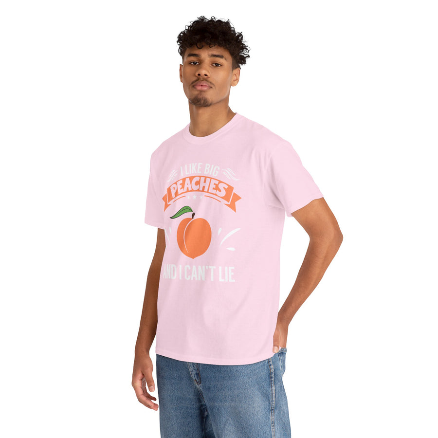 I Like Big Peaches I Can't Lie Unisex Heavy Cotton Tee