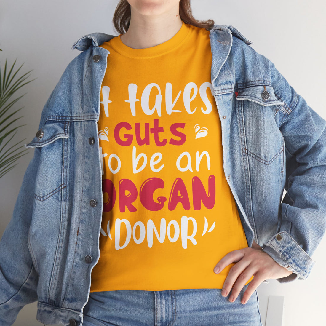 It Take Guts To Be An Organ Donor Unisex Heavy Cotton Tee