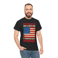 Republican Lies American Demise Unisex Heavy Cotton Tee