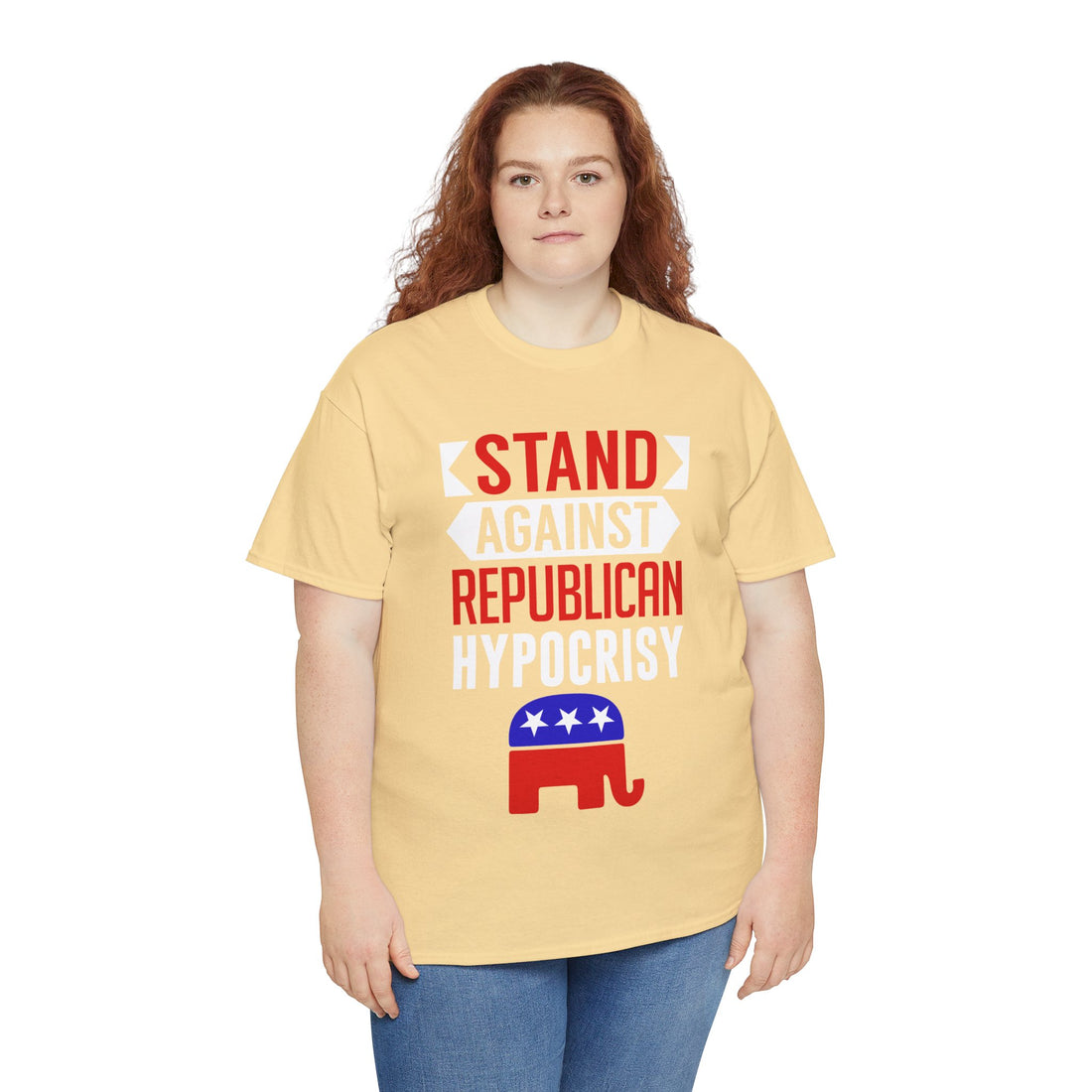 Stand Against Republican Hypocrisy Unisex Heavy Cotton Tee