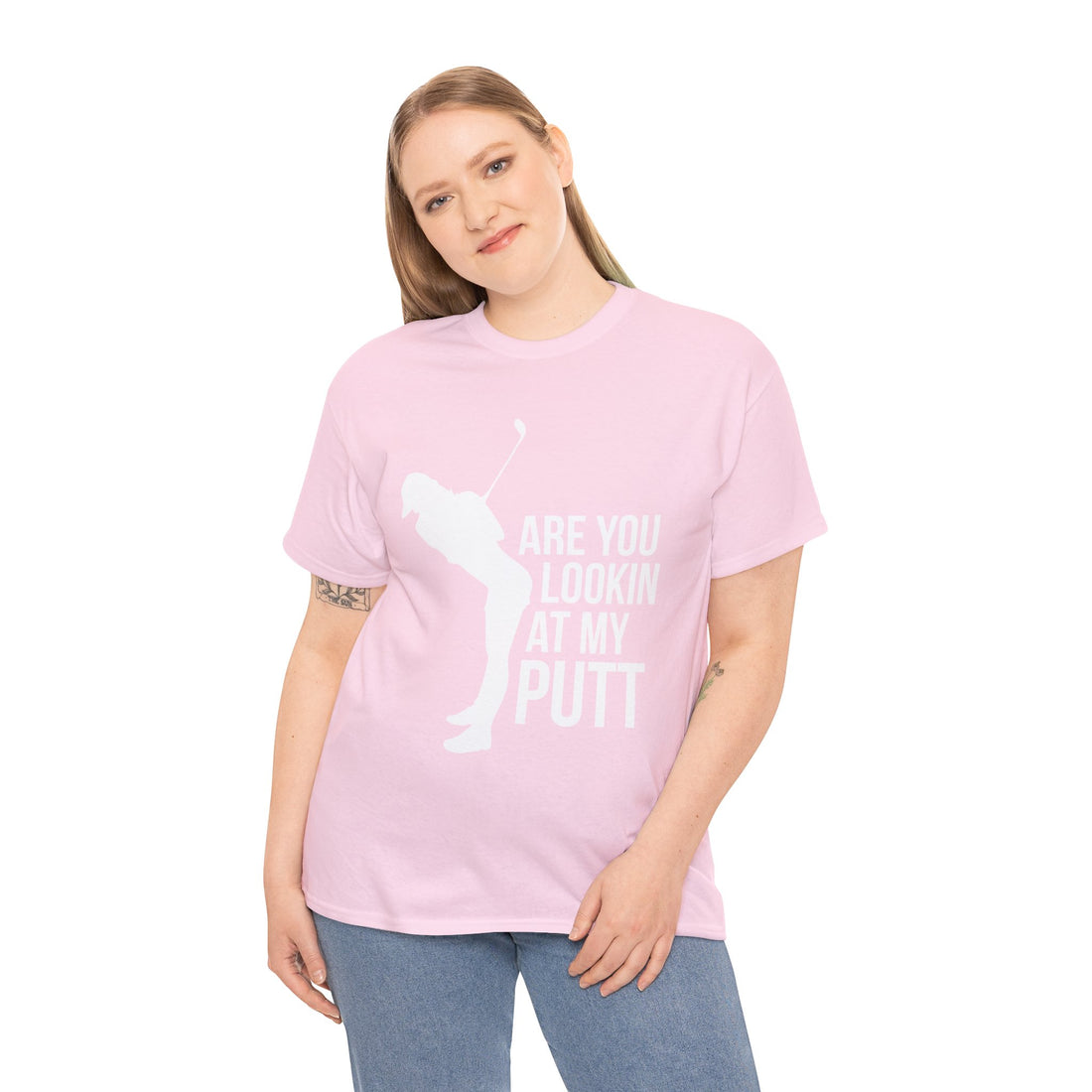 Are You Lookin At My Putt Unisex Heavy Cotton Tee