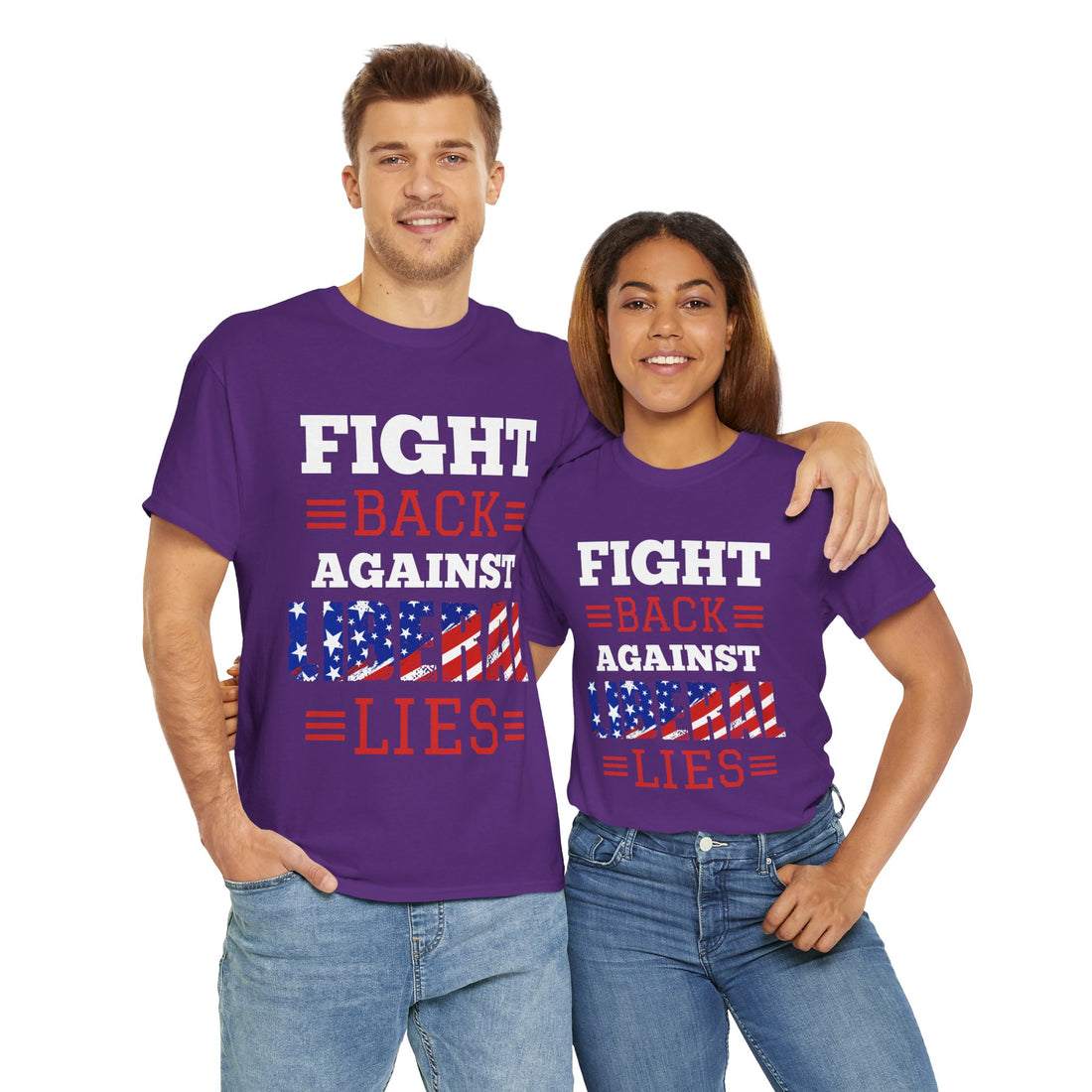 Fight Back Against Liberal Lies Unisex Heavy Cotton Tee