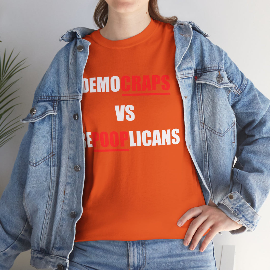 Democraps VS Repooplican Unisex Heavy Cotton Tee