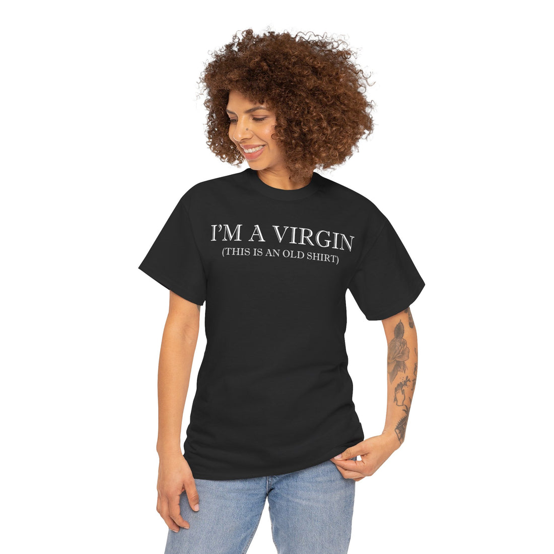 I'M Virgin This Is An Old Shirts Unisex Heavy Cotton Tee