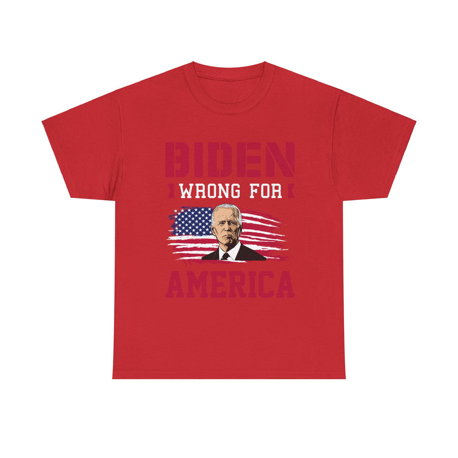 Biden Wrong for America Unisex Heavy Cotton Tee