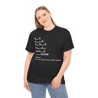 Six, Fork, Pants, Pulse, Book, Random, Unisex Heavy Cotton Tee