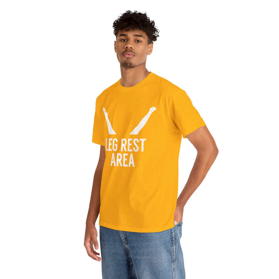 Leg Rest Area Unisex Heavy Cotton Tee