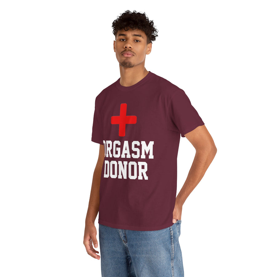 Orgasm Donor Unisex Heavy Cotton Tee