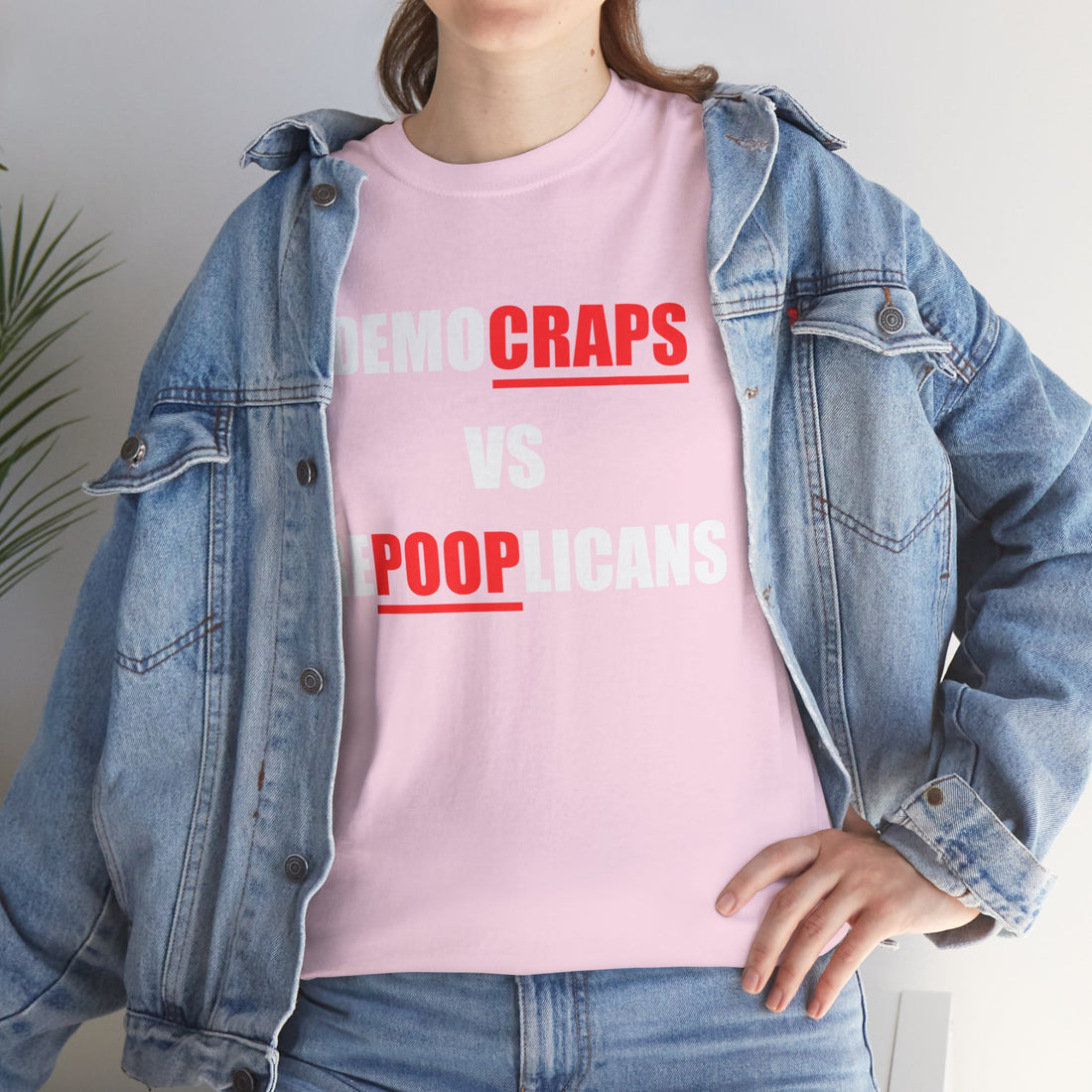 Democraps VS Repooplican Unisex Heavy Cotton Tee