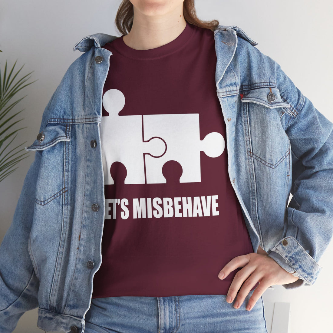 Let's Misbehave Unisex Heavy Cotton Tee