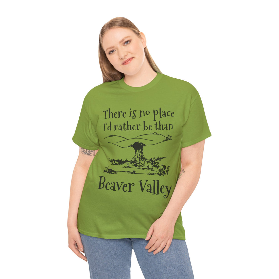 There Is No Place I'd Rather Be Than Bevear Valley Unisex Heavy Cotton Tee