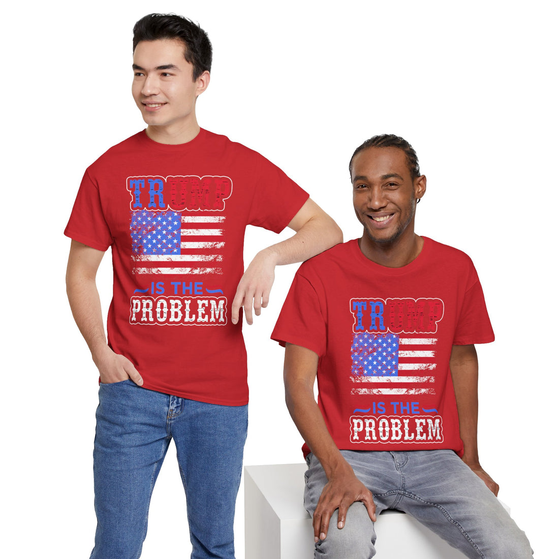 Trump Is The Problem Unisex Heavy Cotton Tee