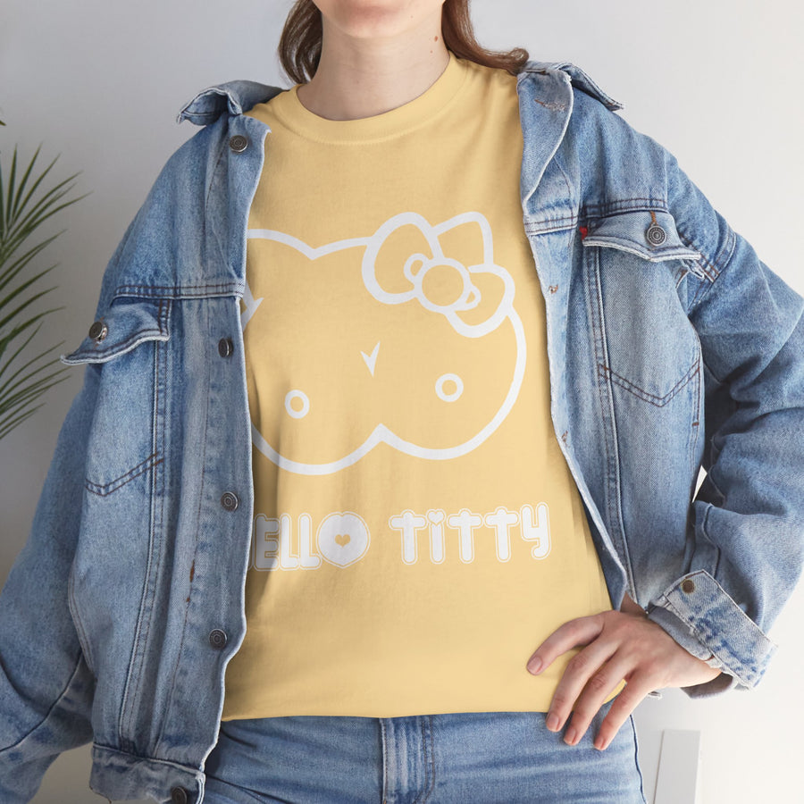 Hello Titty Unisex Heavy Cotton Tee