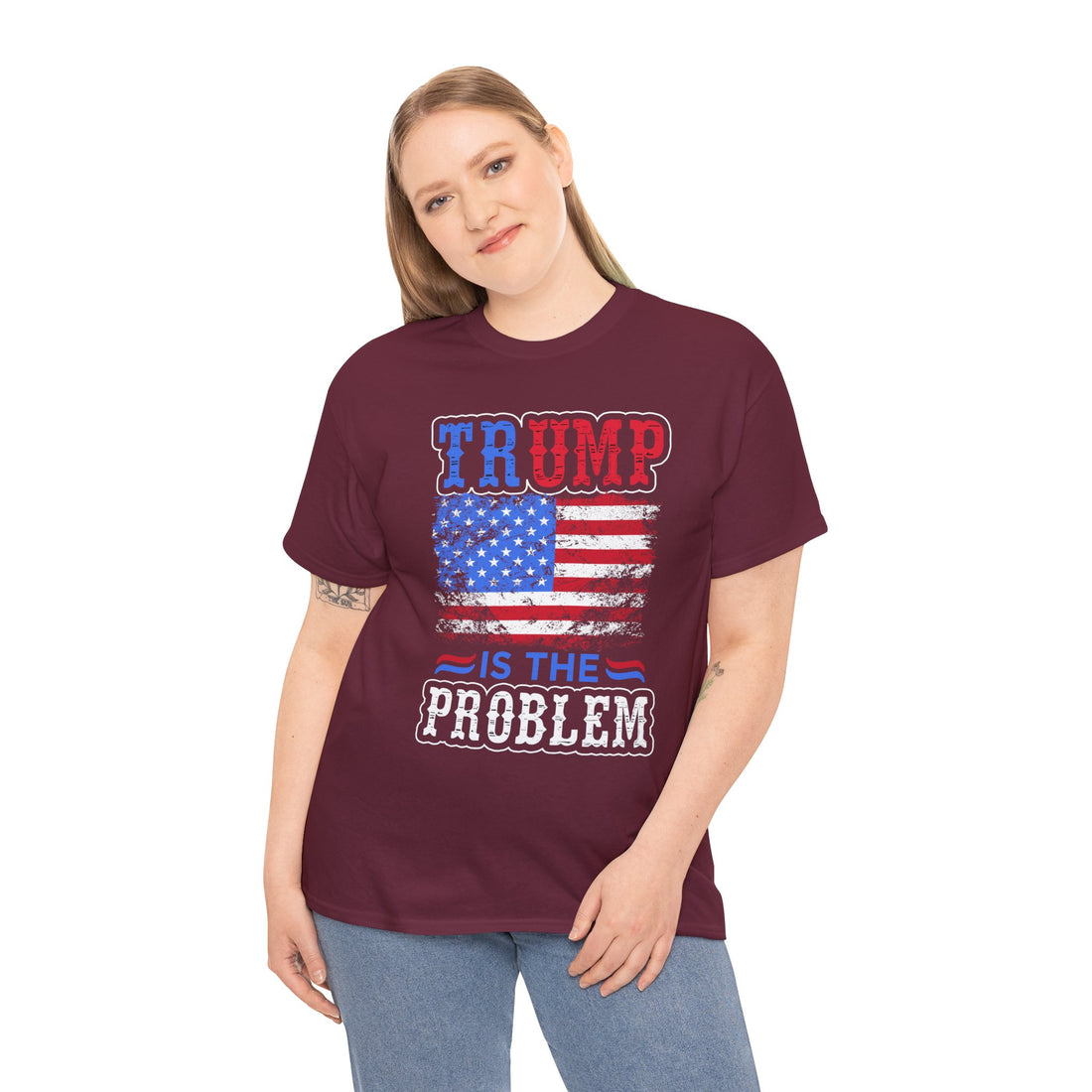 Trump Is The Problem Unisex Heavy Cotton Tee