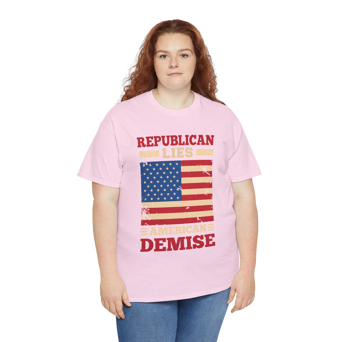 Republican Lies American Demise Unisex Heavy Cotton Tee