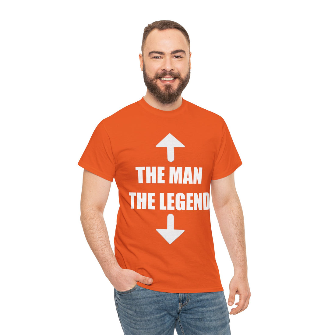 The Man The Legend Unisex Heavy Cotton Tee