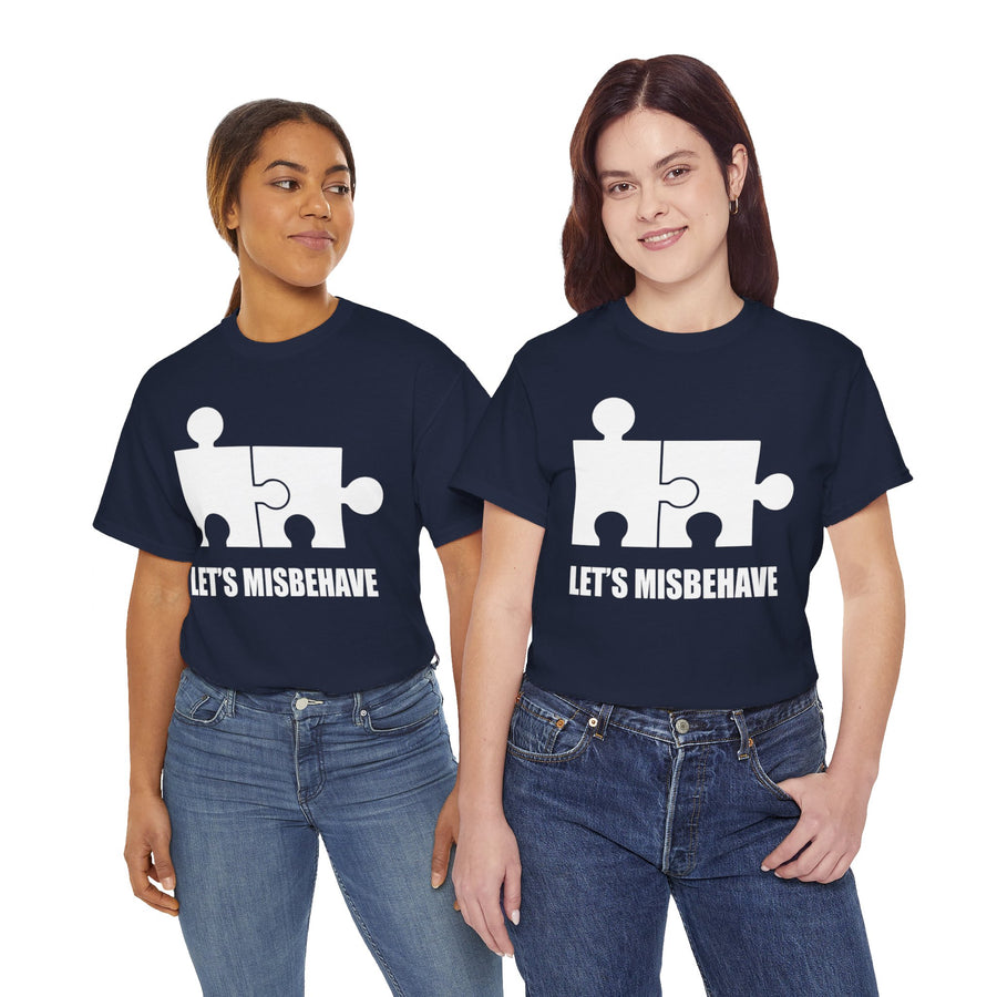 Let's Misbehave Unisex Heavy Cotton Tee