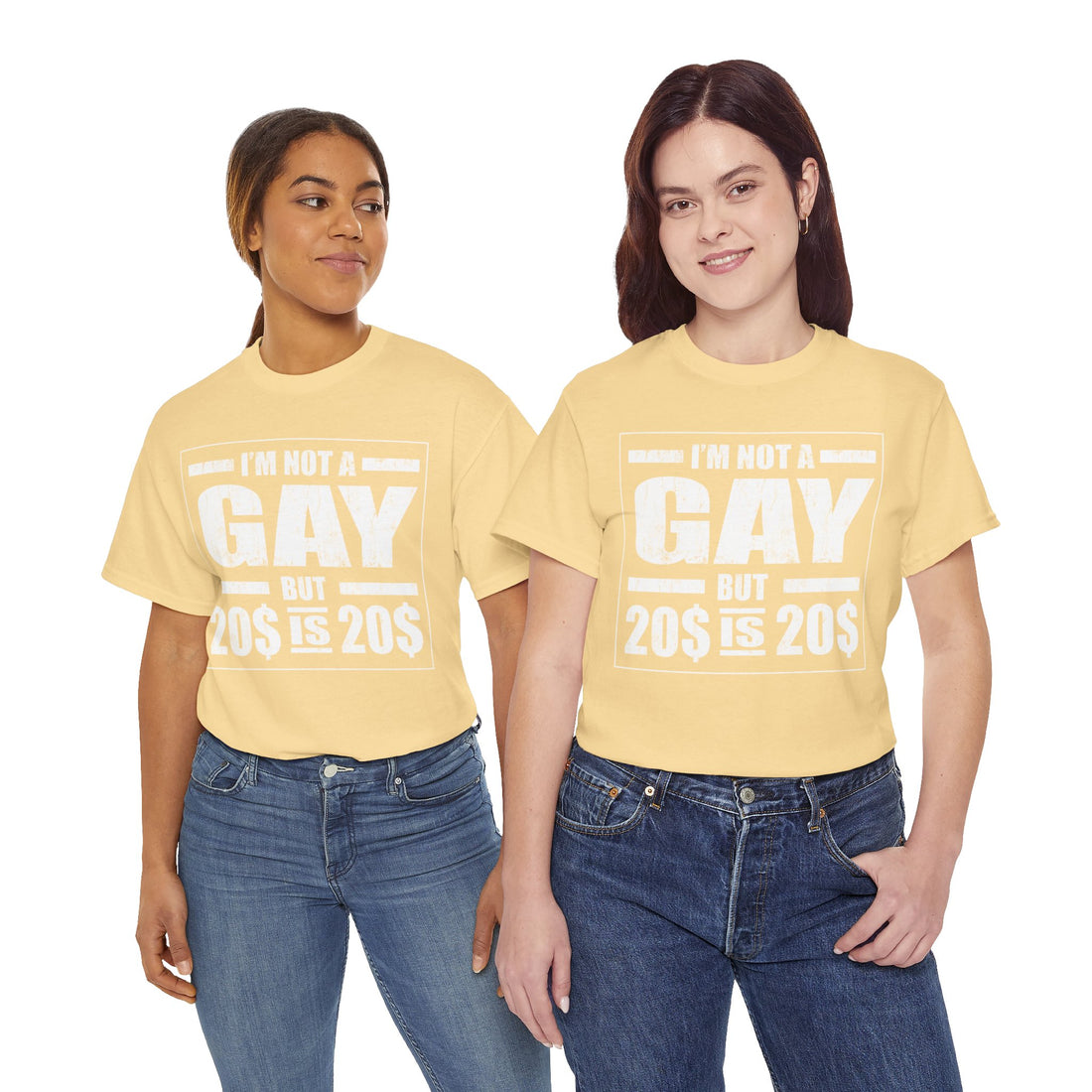 I'M Not Gay But Is 20 20 Unisex Heavy Cotton Tee