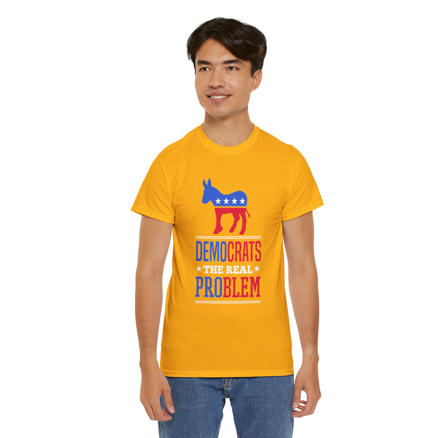 Democrats The Real Problem Unisex Heavy Cotton Tee