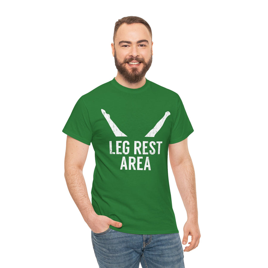 Leg Rest Area Unisex Heavy Cotton Tee