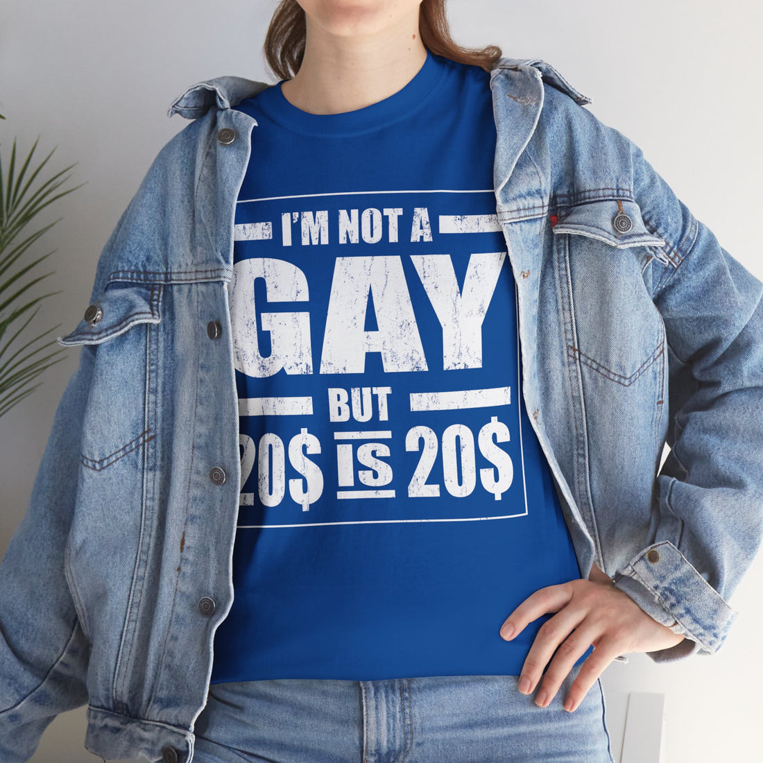 I'M Not Gay But Is 20 20 Unisex Heavy Cotton Tee