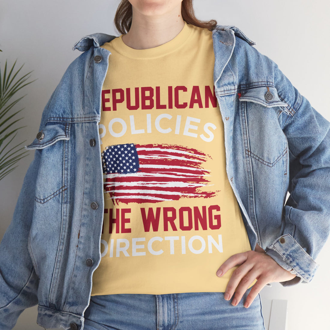 Republican Policies The Wrong Direction Unisex Heavy Cotton Tee