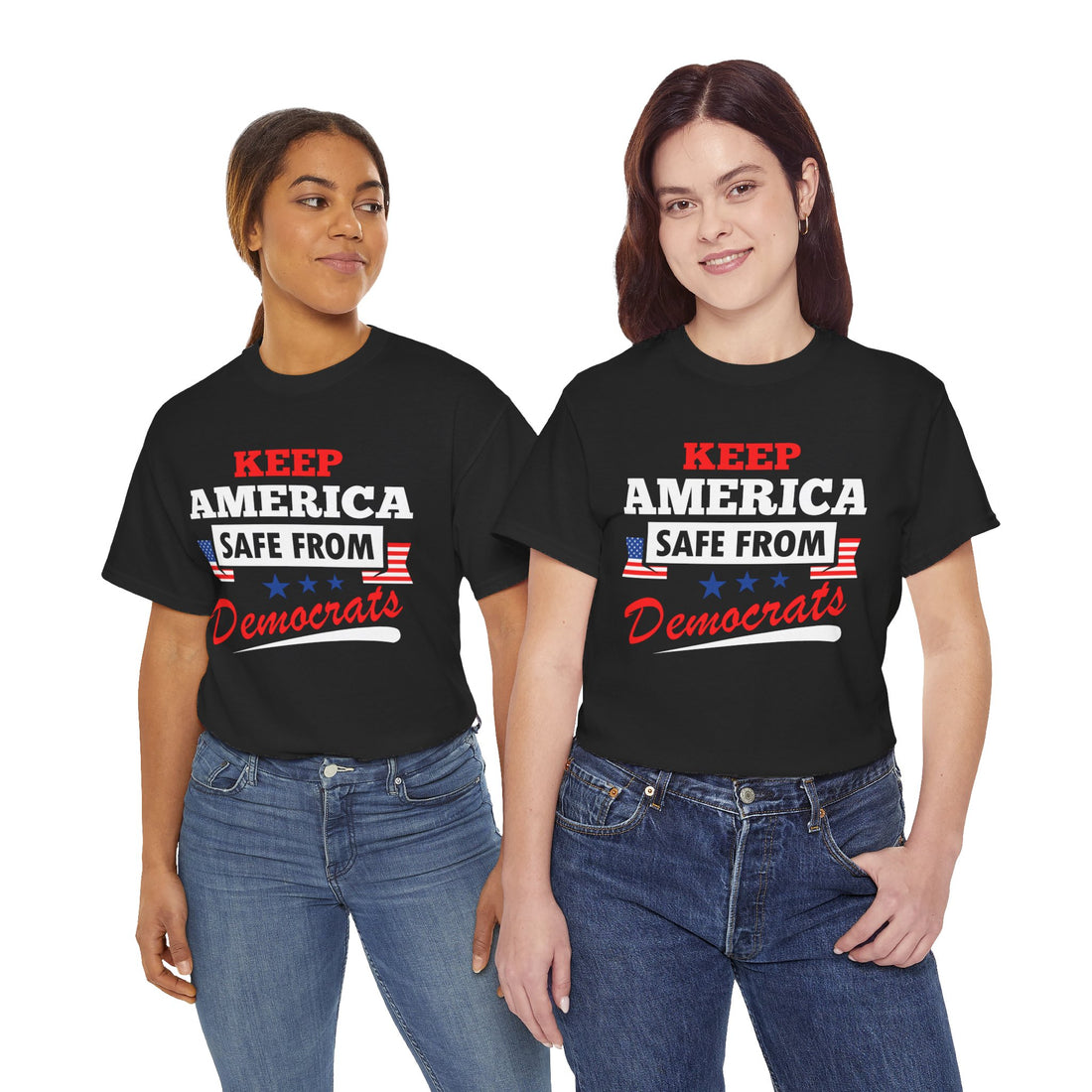 Keep America Safe From Democrats Unisex Heavy Cotton Tee