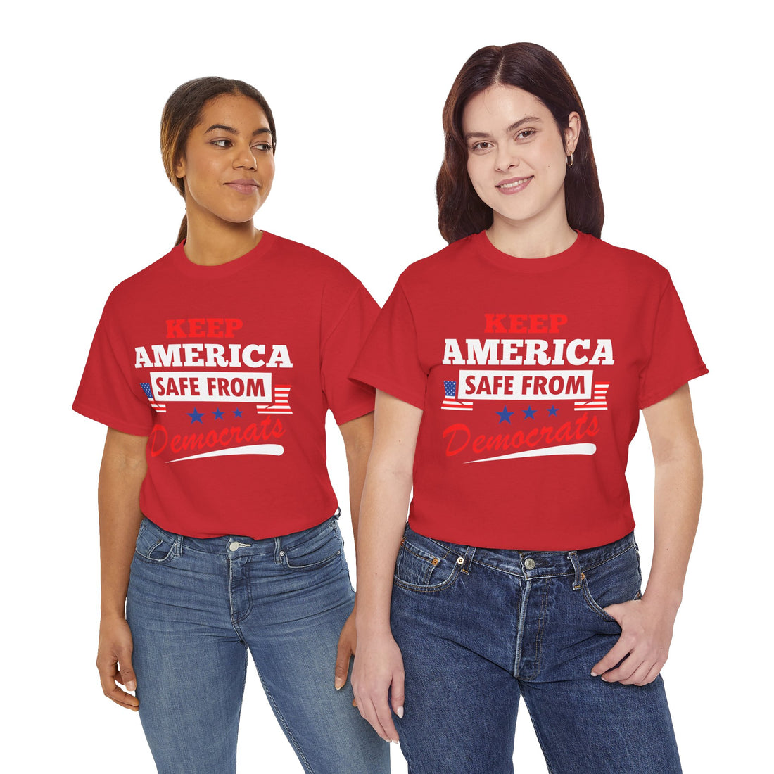 Keep America Safe From Democrats Unisex Heavy Cotton Tee