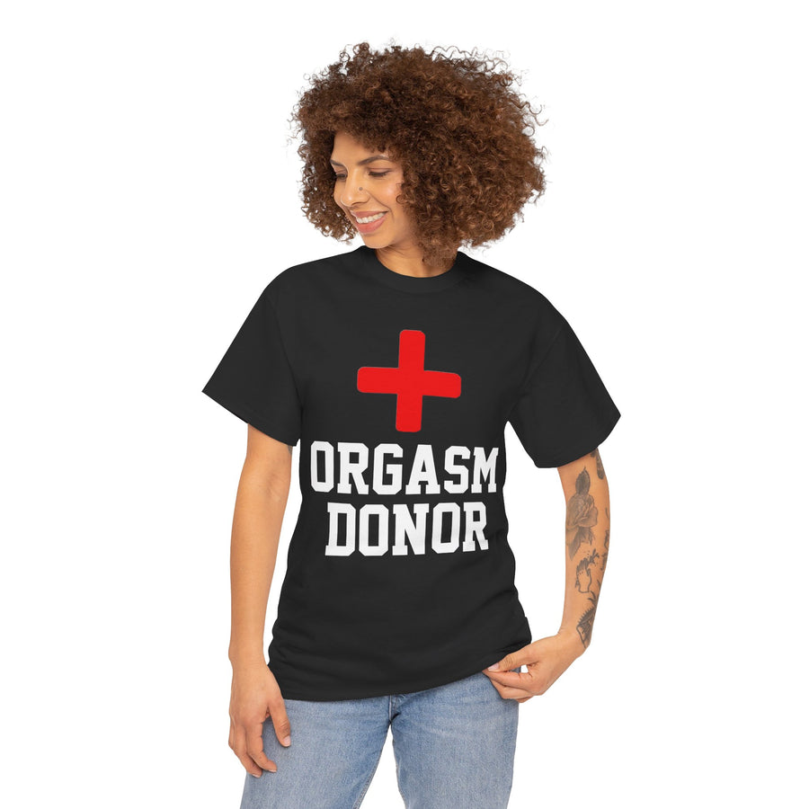 Orgasm Donor Unisex Heavy Cotton Tee