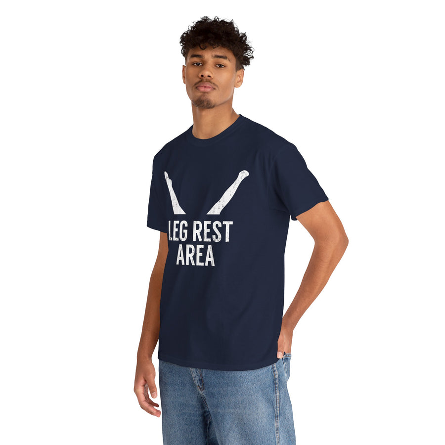 Leg Rest Area Unisex Heavy Cotton Tee