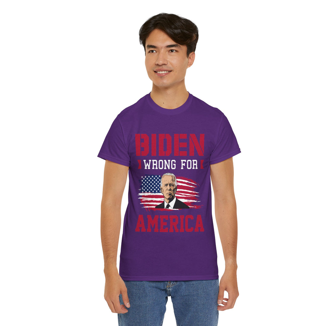 Biden Wrong for America Unisex Heavy Cotton Tee