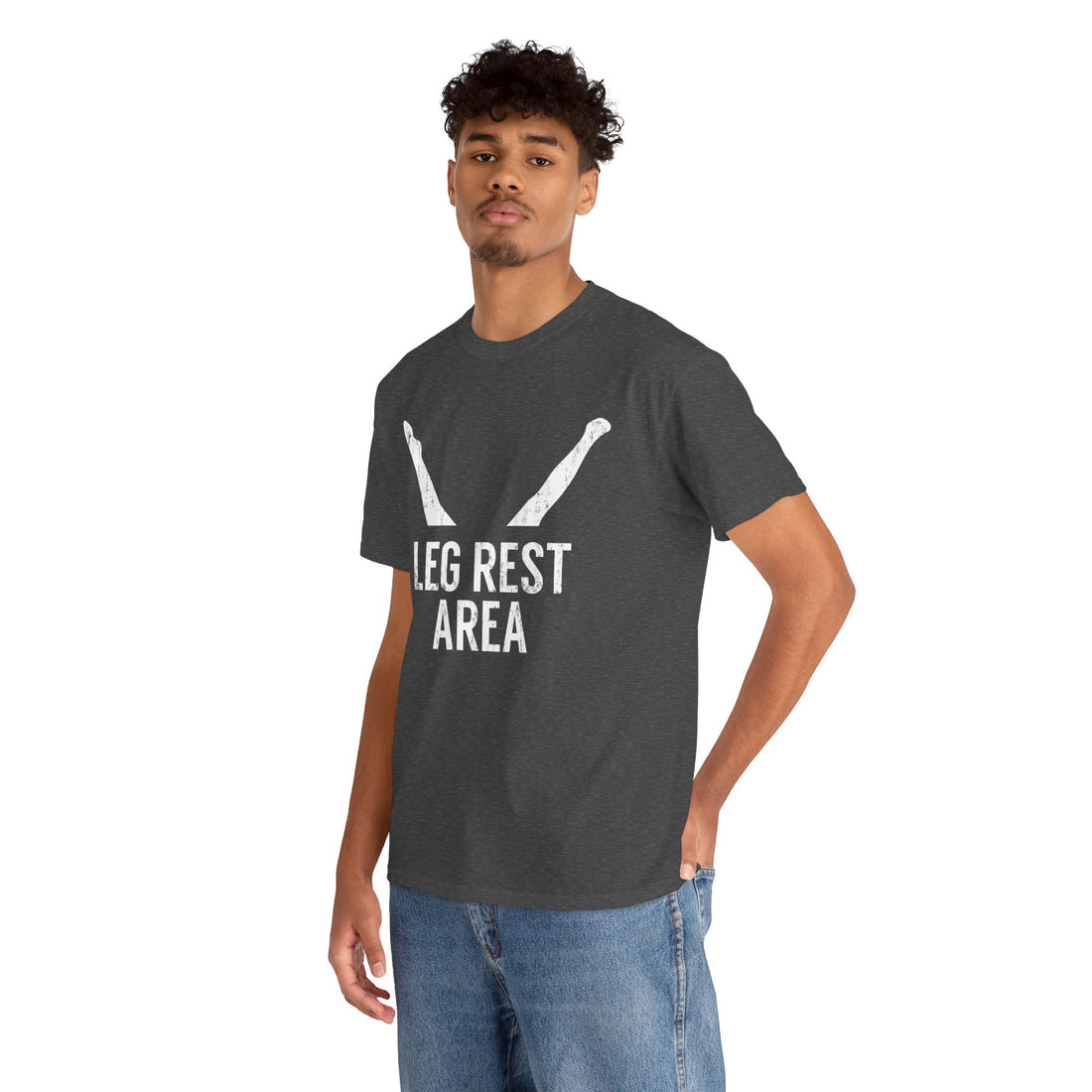 Leg Rest Area Unisex Heavy Cotton Tee