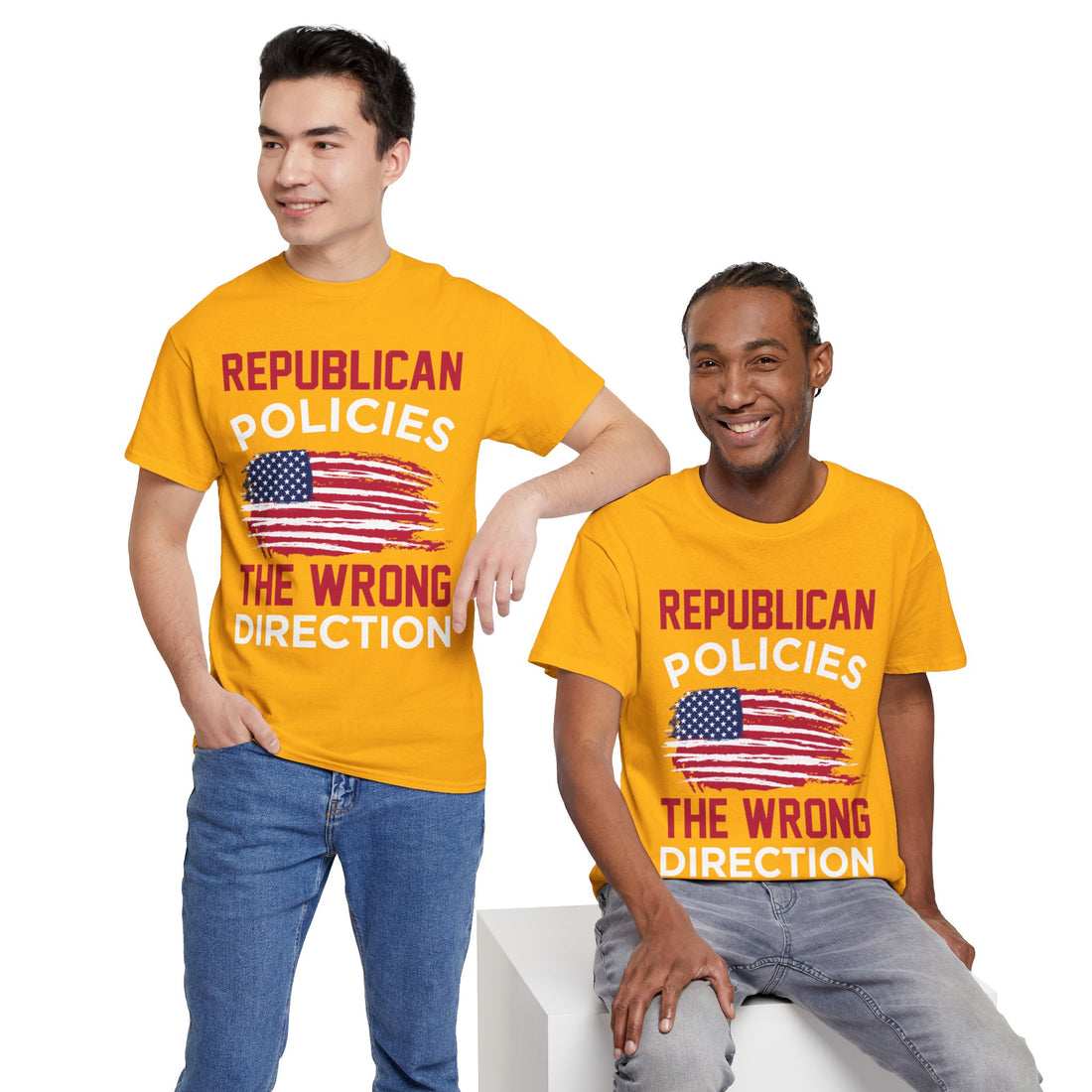 Republican Policies The Wrong Direction Unisex Heavy Cotton Tee