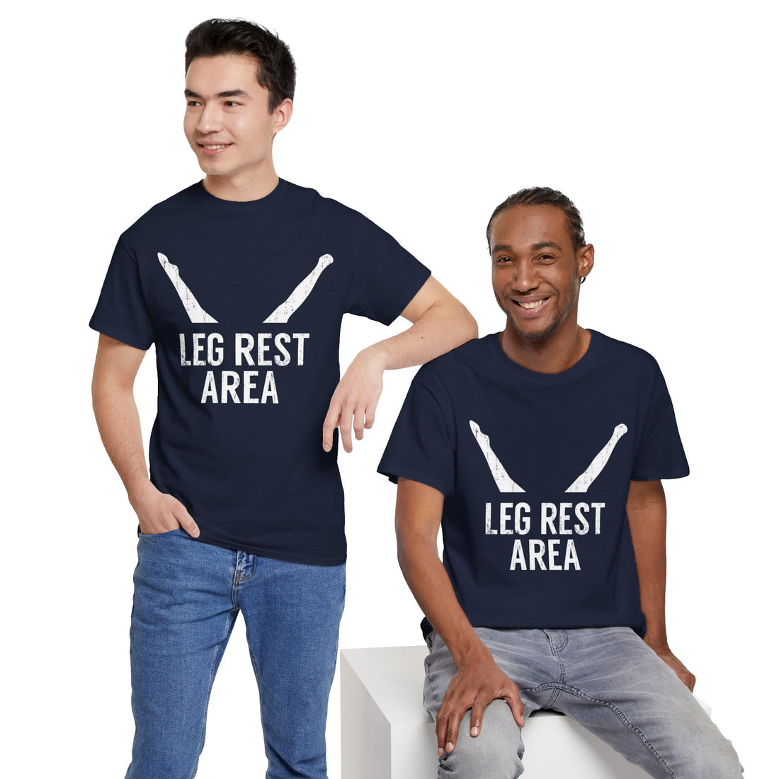 Leg Rest Area Unisex Heavy Cotton Tee