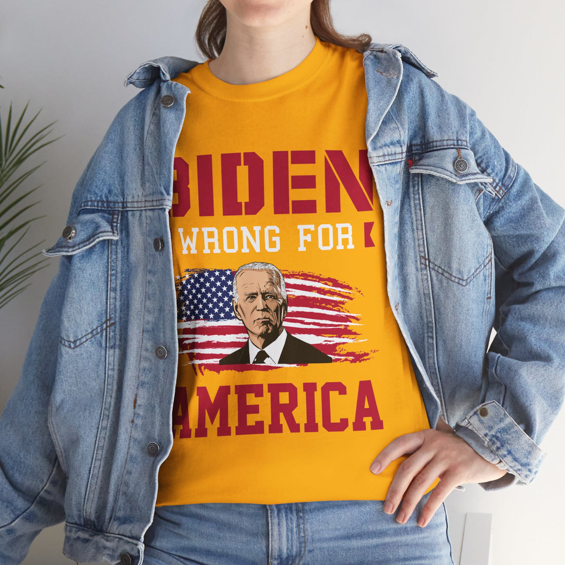 Biden Wrong for America Unisex Heavy Cotton Tee