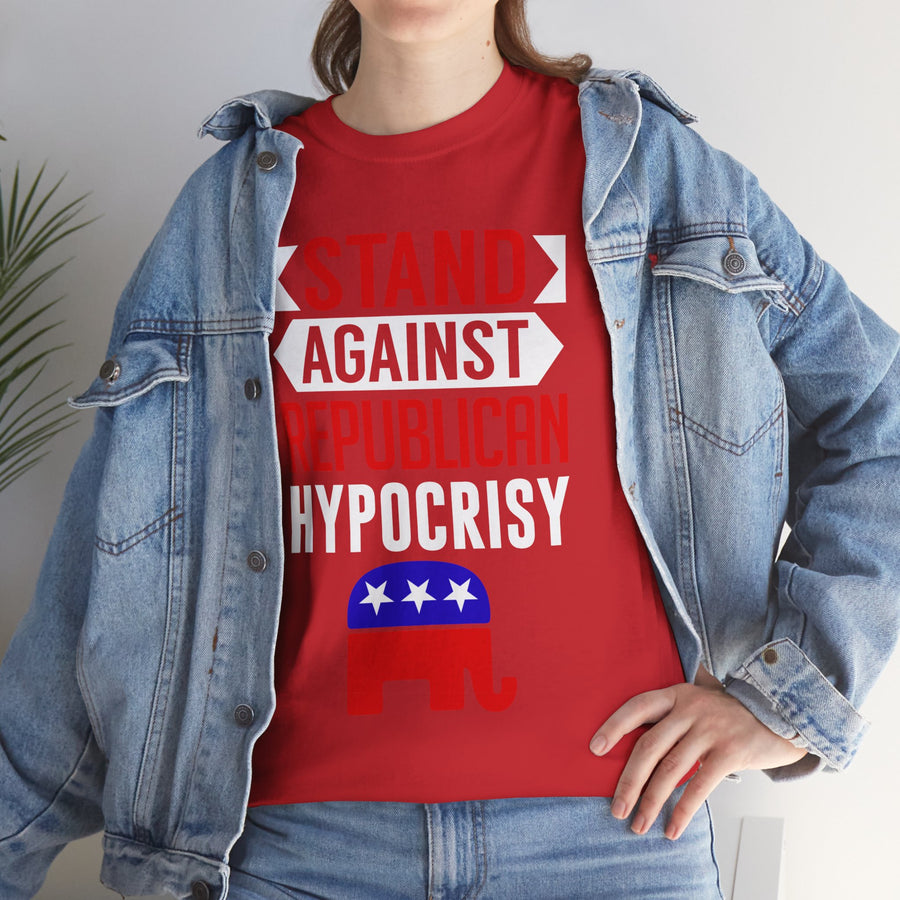 Stand Against Republican Hypocrisy Unisex Heavy Cotton Tee