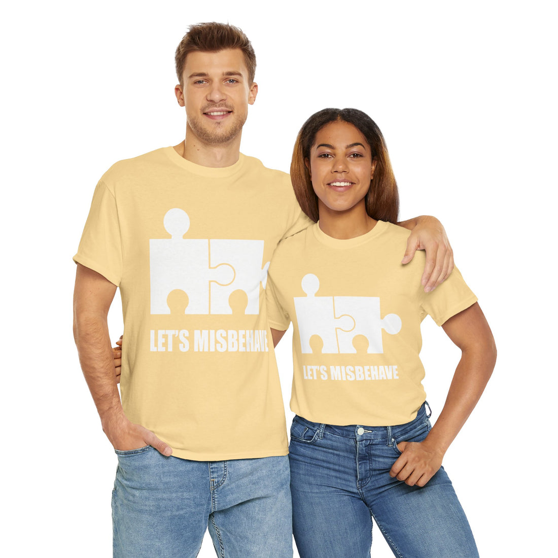 Let's Misbehave Unisex Heavy Cotton Tee