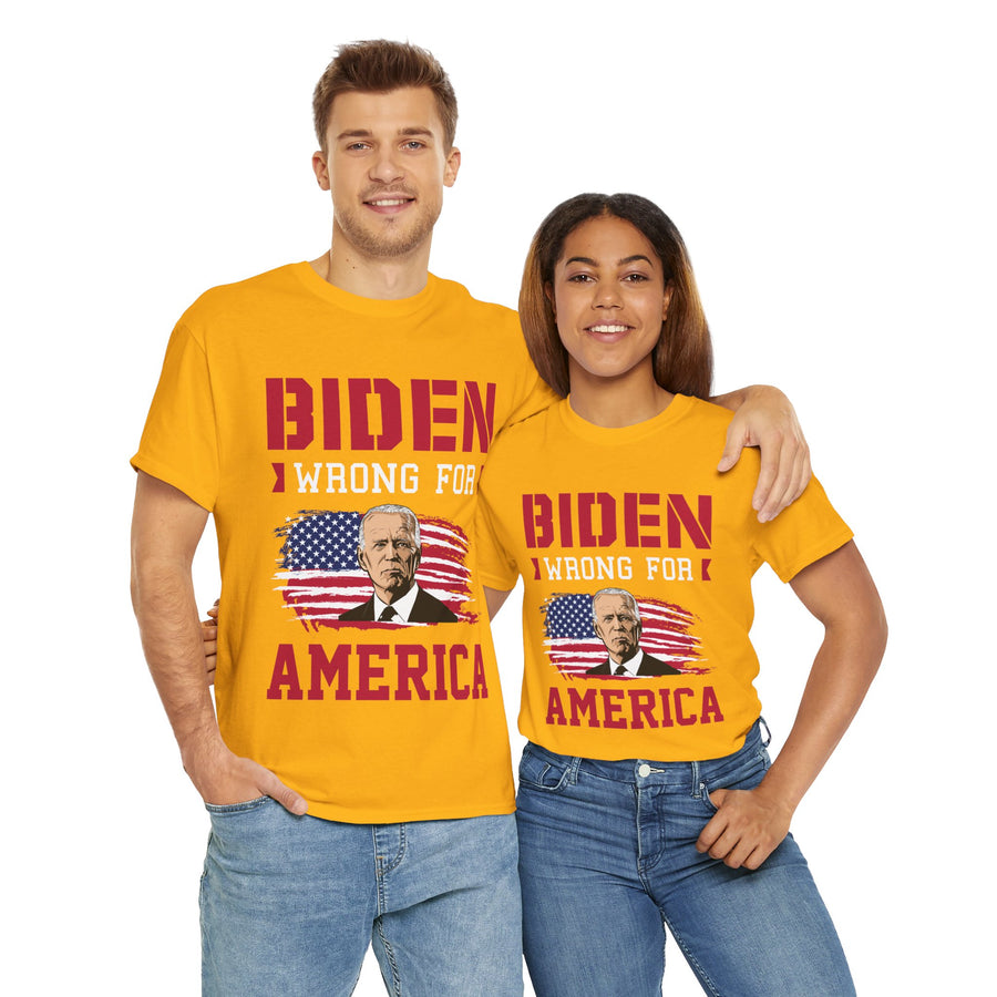 Biden Wrong for America Unisex Heavy Cotton Tee