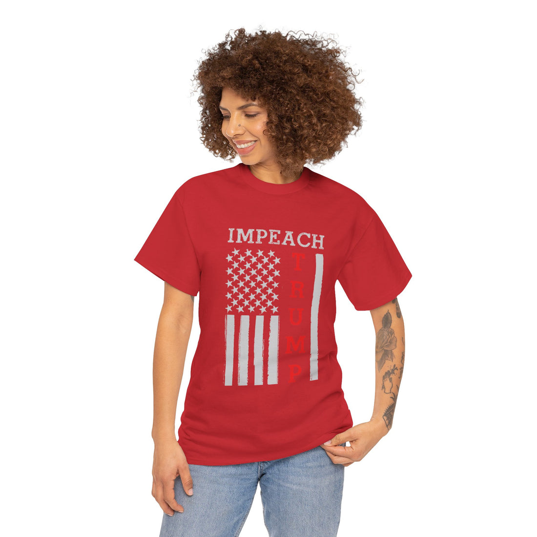 IMPEACH Trump Unisex Heavy Cotton Tee