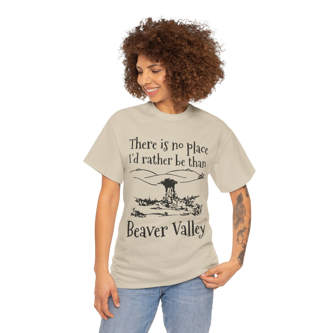 There Is No Place I'd Rather Be Than Bevear Valley Unisex Heavy Cotton Tee